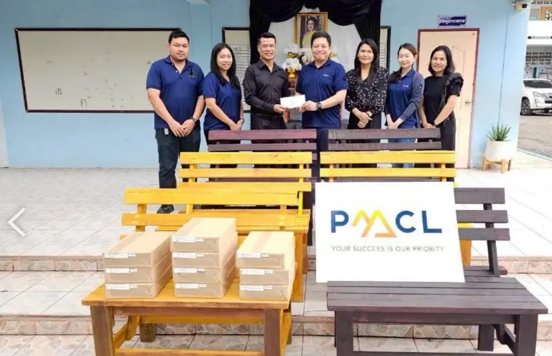 เปลี่ยนขยะให้มีคุณค่า! เก้าอี้นั่งเล่นสำหรับน้อง ๆ นักเรียนไว้พักพิง ในพี้นที่ชุมชนใกล้เคียง PMC